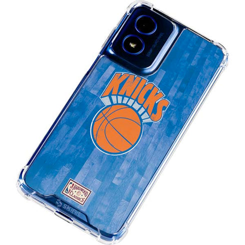 NBA New York Knicks Hardwood Classics Moto G 5G (2024) Clear Case