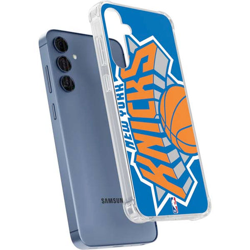 NBA New York Knicks Large Logo Galaxy A55 5G Clear Case