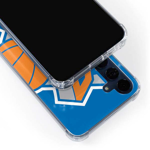 NBA New York Knicks Large Logo Galaxy A55 5G Clear Case