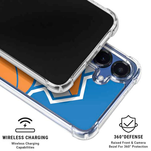 NBA New York Knicks Large Logo Galaxy S25 FE Clear Case