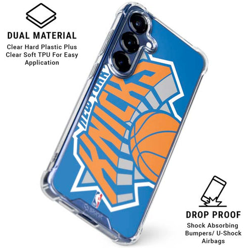 NBA New York Knicks Large Logo Galaxy S25 FE Clear Case