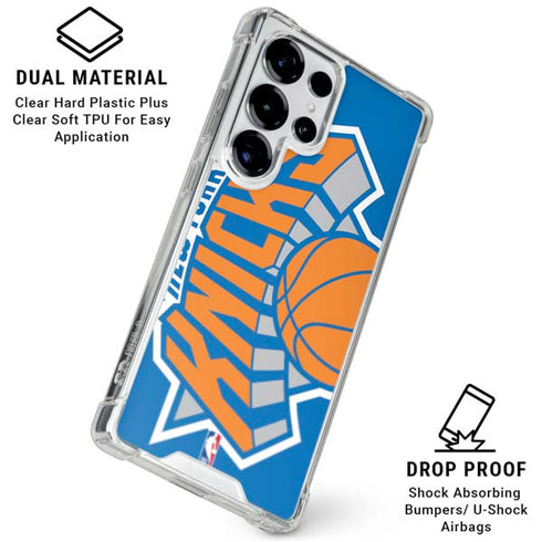 NBA New York Knicks Large Logo Galaxy S25 Ultra Clear Case