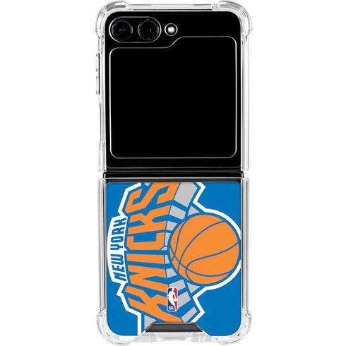 NBA New York Knicks Large Logo Galaxy Z Flip6 Clear Case