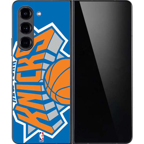 NBA New York Knicks Large Logo Galaxy Z Fold5 5G Skin
