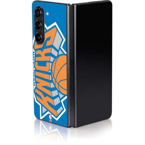 NBA New York Knicks Large Logo Galaxy Z Fold5 5G Skin