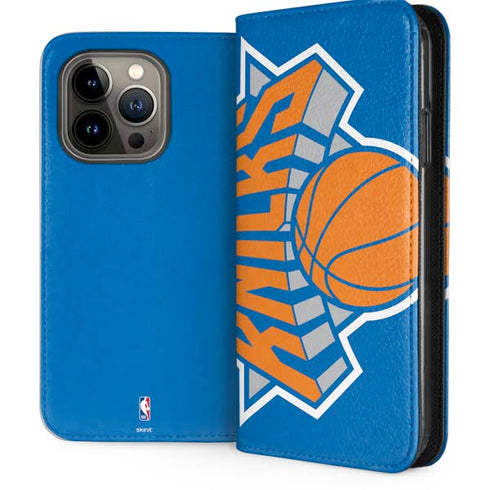 NBA New York Knicks Large Logo iPhone 14 Pro Folio Case