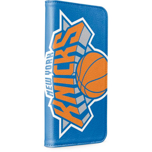 NBA New York Knicks Large Logo iPhone 15 Plus Folio Case