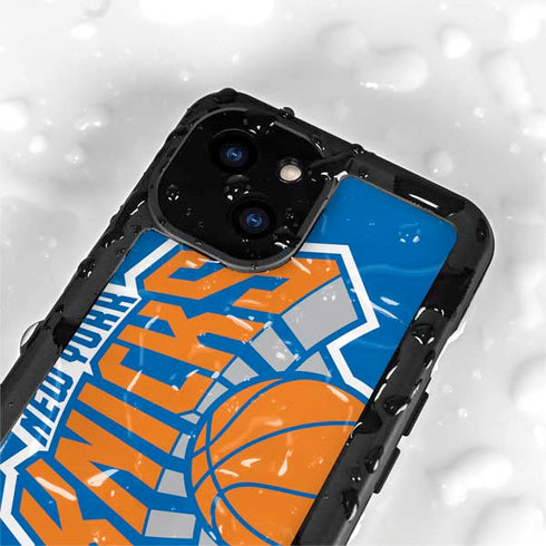 NBA New York Knicks Large Logo iPhone 15 Plus Waterproof Case