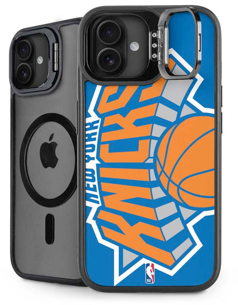 NBA New York Knicks Large Logo iPhone 16 Kickstand Case