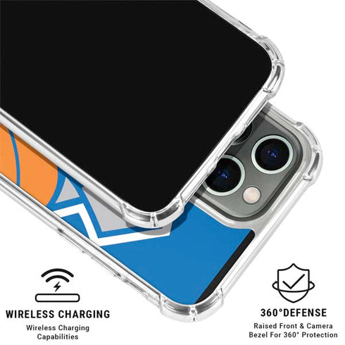 NBA New York Knicks Large Logo iPhone 16 Pro Clear Case