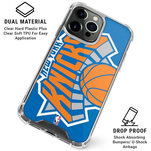 NBA New York Knicks Large Logo iPhone 16 Pro Clear Case