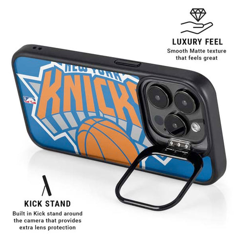 NBA New York Knicks Large Logo iPhone 16 Pro Kickstand Case
