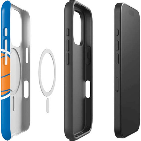 NBA New York Knicks Large Logo iPhone 16 Pro Magsafe Impact Case