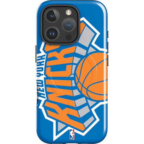 NBA New York Knicks Large Logo iPhone 16 Pro Max Magsafe Impact Case