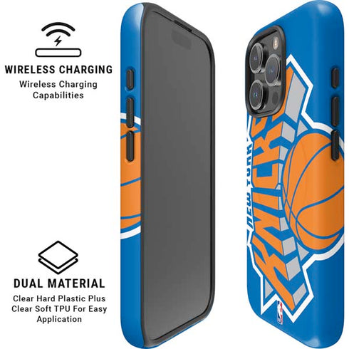 NBA New York Knicks Large Logo iPhone 16 Pro Max Magsafe Impact Case