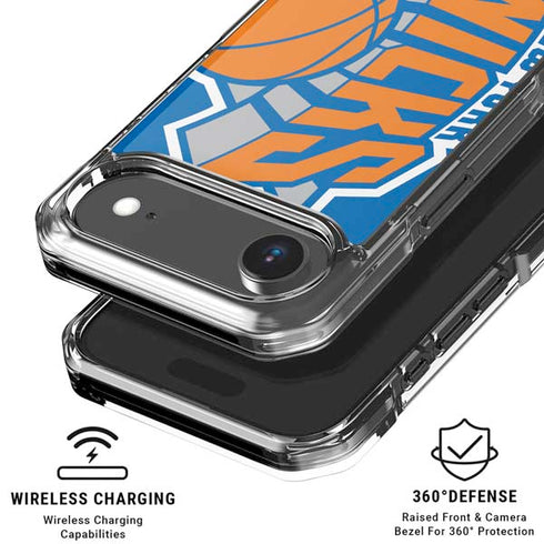 NBA New York Knicks Large Logo iPhone 17 Air Clear Case