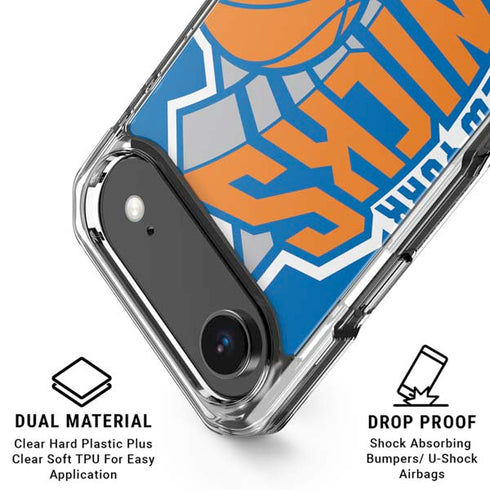 NBA New York Knicks Large Logo iPhone 17 Air Clear Case