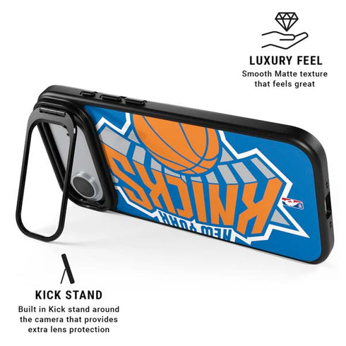 NBA New York Knicks Large Logo iPhone 17 Air Kickstand Case