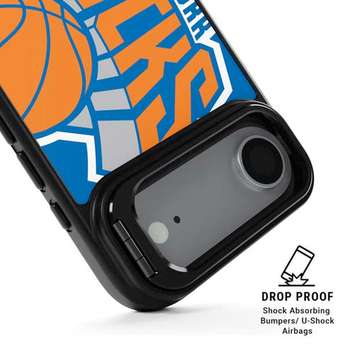 NBA New York Knicks Large Logo iPhone 17 Air Kickstand Case