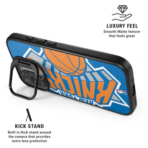 NBA New York Knicks Large Logo iPhone 17 Kickstand Case