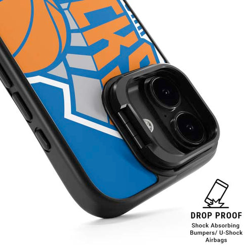 NBA New York Knicks Large Logo iPhone 17 Kickstand Case