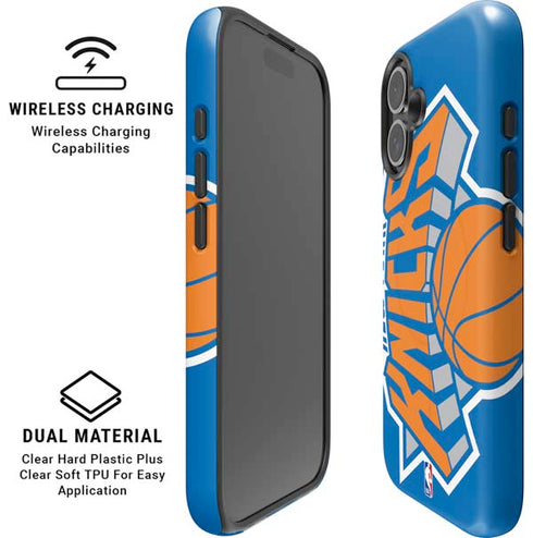 NBA New York Knicks Large Logo iPhone 17 Magsafe Impact Case