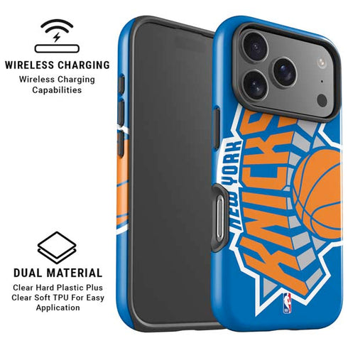 NBA New York Knicks Large Logo iPhone 17 Pro Magsafe Impact Case