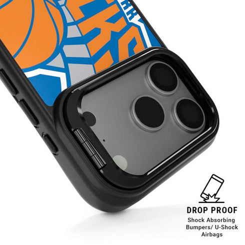 NBA New York Knicks Large Logo iPhone 17 Pro Max Kickstand Case