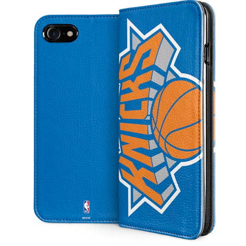 NBA New York Knicks Large Logo iPhone SE (2nd & 3rd Gen) Folio Case