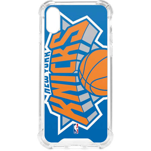 NBA New York Knicks Large Logo iPhone XS Clear Case