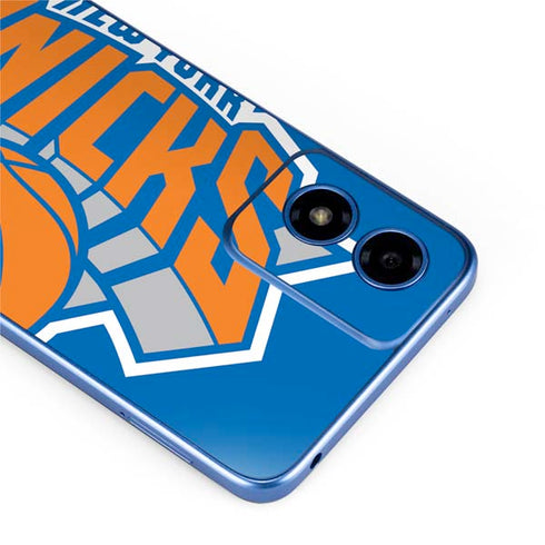 NBA New York Knicks Large Logo Moto G Play 4G (2024) Skin
