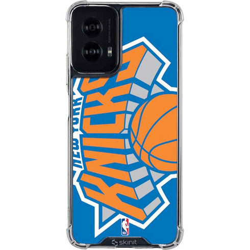 NBA New York Knicks Large Logo Moto G Power 5G (2024) Clear Case