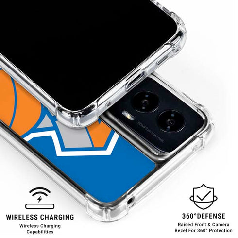 NBA New York Knicks Large Logo Moto G Power 5G (2024) Clear Case