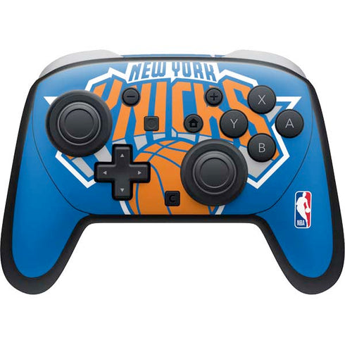 NBA New York Knicks Large Logo Nintendo Switch 2 (2025) Pro Controller Skin