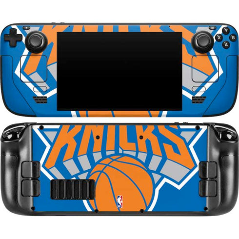 NBA New York Knicks Large Logo Steam Deck Handheld Gaming Computer OLED Skin
