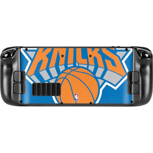 NBA New York Knicks Large Logo Steam Deck Handheld Gaming Computer OLED Skin
