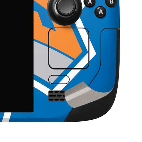 NBA New York Knicks Large Logo Steam Deck Handheld Gaming Computer OLED Skin