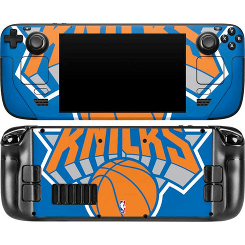 NBA New York Knicks Large Logo Steam Deck Handheld Gaming Computer Skin