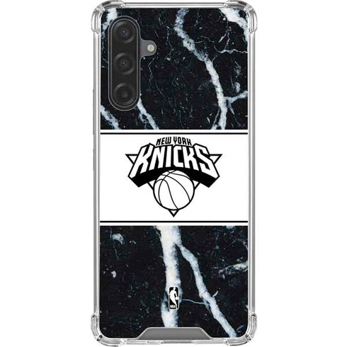 NBA New York Knicks Marble Galaxy A17 Clear Case