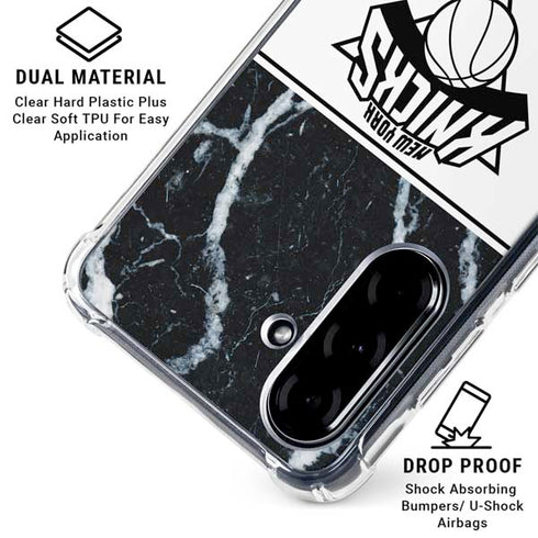 NBA New York Knicks Marble Galaxy A36 5G Clear Case