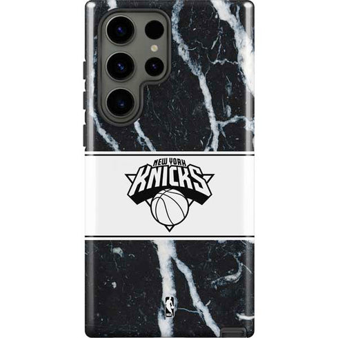 NBA New York Knicks Marble Galaxy S23 Ultra Pro Case