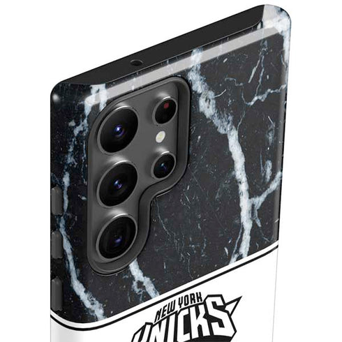 NBA New York Knicks Marble Galaxy S23 Ultra Pro Case
