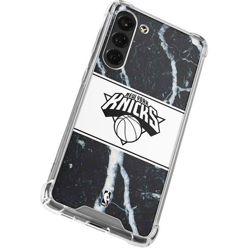 NBA New York Knicks Marble Galaxy S24 FE Clear Case