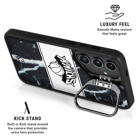 NBA New York Knicks Marble Galaxy S24 FE Kickstand Case