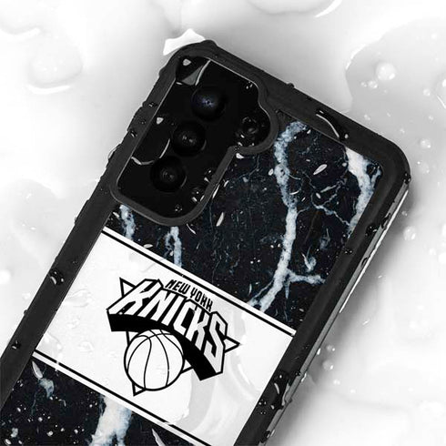 NBA New York Knicks Marble Galaxy S24 Plus Waterproof Case