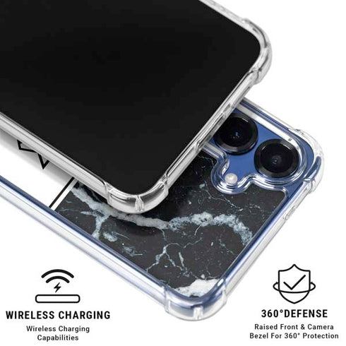 NBA New York Knicks Marble Galaxy S25 Clear Case