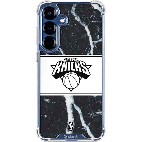 NBA New York Knicks Marble Galaxy S25 Plus Clear Case