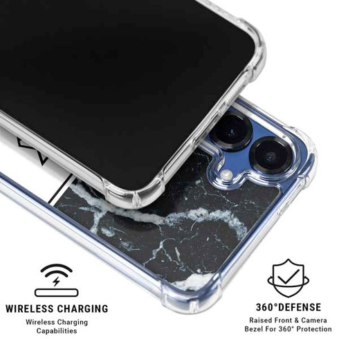 NBA New York Knicks Marble Galaxy S25 Plus Clear Case