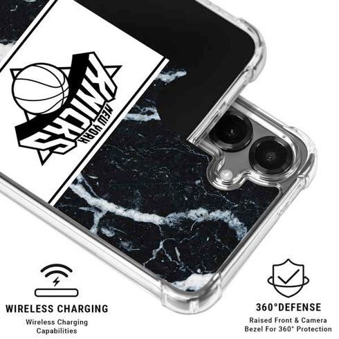 NBA New York Knicks Marble Galaxy S26 Clear Case