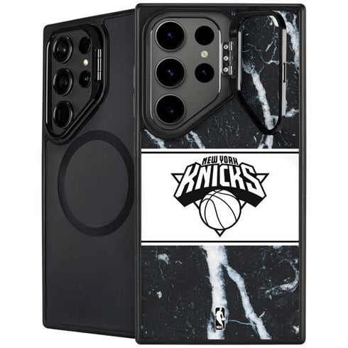 NBA New York Knicks Marble Galaxy S26 Ultra Kickstand Case